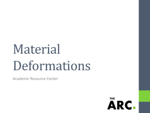 Material Deformations