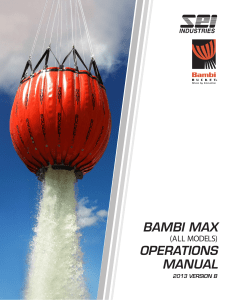 Bambi MAX Operations Manual