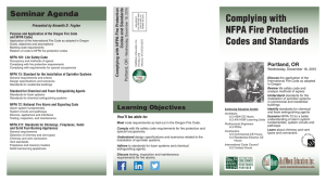 Complying NFPA Fire Codes and Complying with NFPA Fire