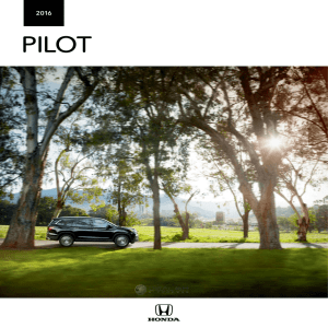 2016 Honda Pilot Brochure - Dealer E