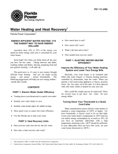 Water Heating and Heat Recovery