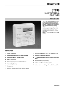 ELECTRONIC DUAL ZONE TIMER