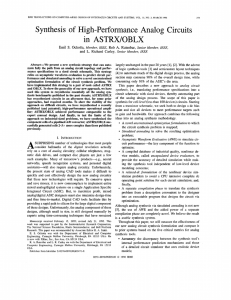 Synthesis of High-Performance Analog Circuits in ASTRX/OBLX