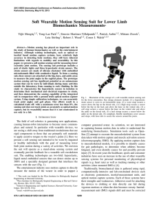 Soft Wearable Motion Sensing Suit for Lower Limb Biomechanics