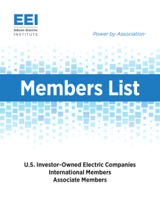 U.S. Investor-Owned Electric Companies International Members