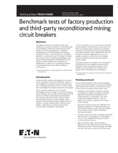 Benchmark tests of factory production and third-party