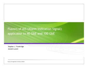 Flavors of AIS (Alarm Indication Signal) applicable to 40