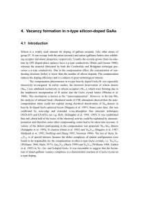 4. Vacancy formation in n-type silicon