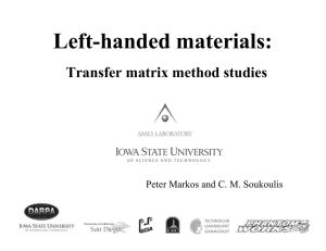 Left-handed materials: