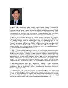 Dr. Jae H. Kim is an Executive / Senior Technical Fellow of Boeing