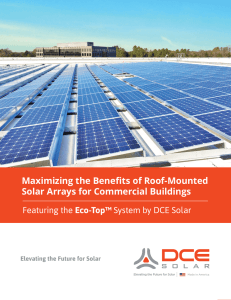 Maximizing the Benefits of Roof-Mounted Solar Arrays