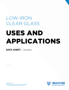 Low-Iron Clear Glass