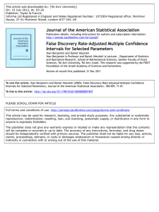 False Discovery Rate–Adjusted Multiple Confidence Intervals for