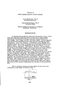 FIFTH ORDER GRAVITY WAVE THEORY Lars Skjelbreia