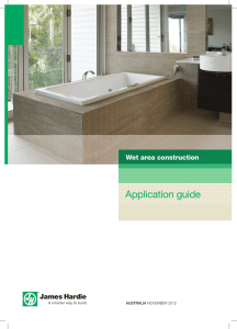 Wet Area Construction Application Guide