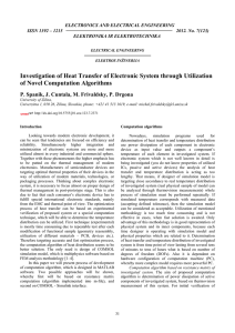 Investigation of Heat Transfer of Electronic System through