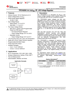 TPS7A8300 2-A, 6-μVRMS, RF, LDO Voltage Regulator (Rev. F)