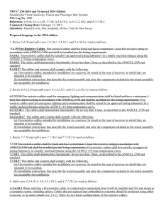 NFPA® 130-2010 and Proposed 2014 Edition Standard for Fixed