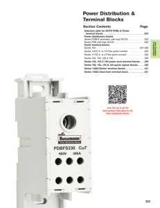 Cooper Power Distribution Block Catalog