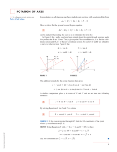 rotation of axes - Stewart Calculus