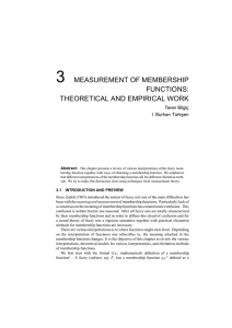 Measurement of membership functions: theoretical and empirical work