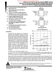 RESET Output With Power Good Output 150-mA