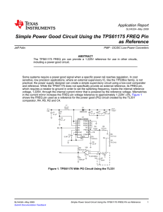 Simple Power Good circuit using the TPS61175