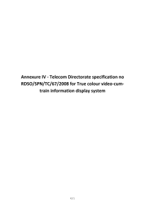 Telecom Directorate specification no RDSO/SPN/TC/67/2008