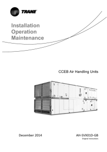 CCEB Air Handling Units / Installation Operation Maintenance