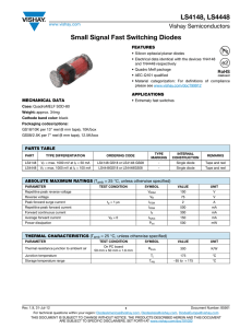 LS4148, LS4448 Small Signal Fast Switching Diodes