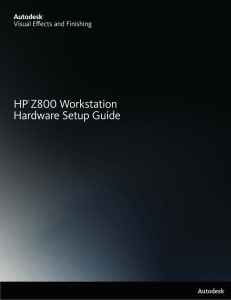 HP® Z800 Workstation Hardware Setup Guide