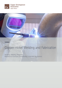 Copper-nickel Welding and Fabrication