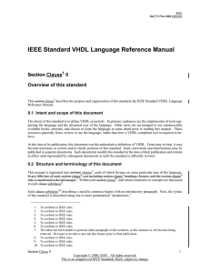 IEEE Standard VHDL Language Reference Manual