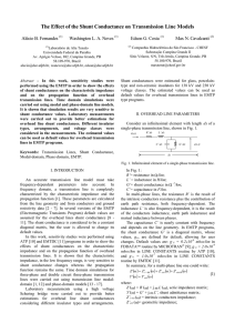 The Effect of the Shunt Conductance on Transmission Line