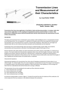 Transmission Lines and thei