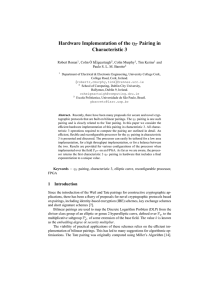 Hardware Implementation - Cryptology ePrint Archive