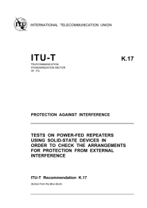 ITU-T Rec. K.17 (11/88) Tests on power