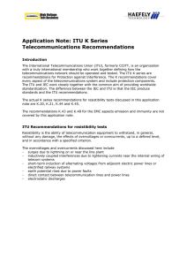 Application Note: ITU K Series - All