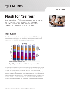 Flash for “Selfies”