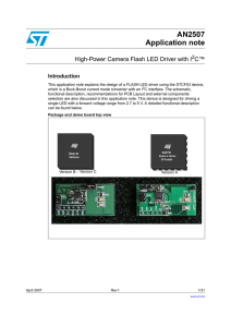 High-power camera Flash LED driver with I²C™