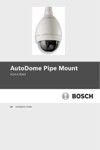 AutoDome Pipe Mount - Bosch Security Systems