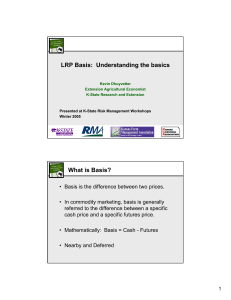 LRP Basis: Understanding the basics What is Basis?