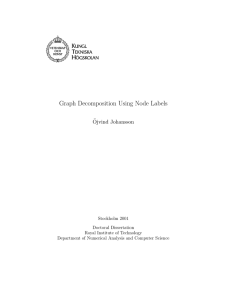 Graph Decomposition Using Node Labels