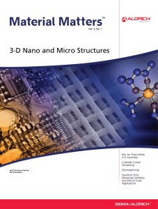 Material Matters Vol.3 No.1 - 3-D Nano and Micro - Sigma