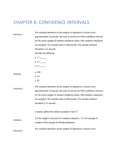 chapter 8: confidence intervals