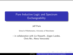 Pure Inductive Logic and Spectrum Exchangeability
