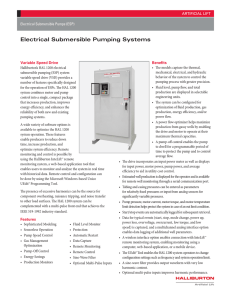 Electrical Submersible Pumping Systems