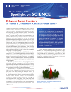 Canadian Forest Service Spotlight on Science. Enhanced forest