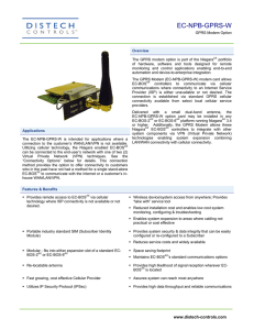 EC-NPB-GPRS-W - Distech Controls