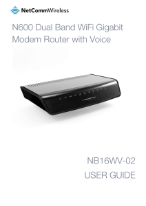 N600 Dual Band WiFi Gigabit Modem Router with Voice NB16WV